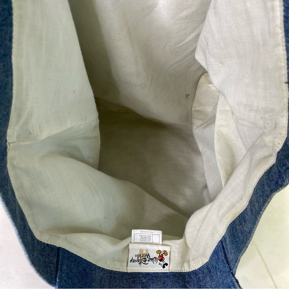 Disney Mickey Embroidered Denim Tote Bag - Picture 13 of 13